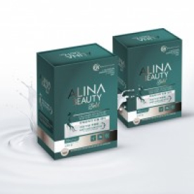 Alina Beaty Gold lọ 30 viên hộp màu xanh