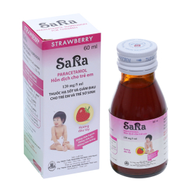 Sara 120mg hồng chai 60ml