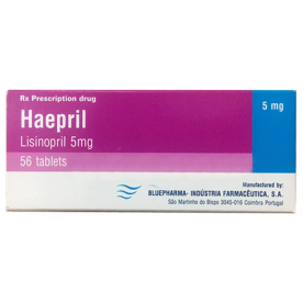 Haepril (lisinopril 5) hộp 56 viên